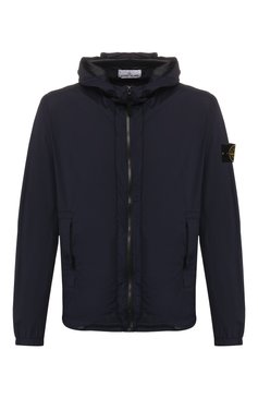 Мужская куртка STONE ISLAND темно-синего цвета, арт. 721543831 | Фото 1 (Материал внешний: Синтетический материал; Длина (верхняя одежда): Короткие; Рукава: Длинные; Мужское Кросс-КТ: Верхняя одежда; Кросс-КТ: Ветровка, Куртка, Легкая куртка; Драгоценные камни: Проставлено; Материал сплава: Проставлено; Стили: Кэжуэл)