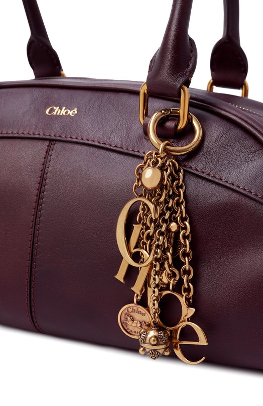 Сумка Chloé Bowling small Chloé CH26SS955Q86 Бордовый  CH26SS955Q86 Фото 6