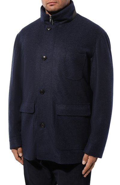 Куртка из шерсти и кашемира CORTIGIANI темно-синего цвета по цене 369000 руб., арт. 1AG638, фото 3 Куртка из шерсти и кашемира CORTIGIANI, арт. 1AG638, фото 3