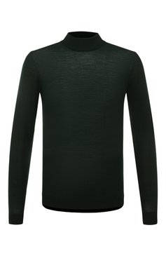 Мужской шерстяная водолазка PIACENZA CASHMERE 1733 темно-зеленого цвета, арт. 7030 | Фото 1 (Материал внешний: Шерсть; Рукава: Длинные; Принт: Без принта; Длина (для топов): Стандартные; Материал сплава: Проставлено; Мужское Кросс-КТ: Водолазка-одежда; Драгоценные камни: Проставлено; Стили: Кэжуэл)