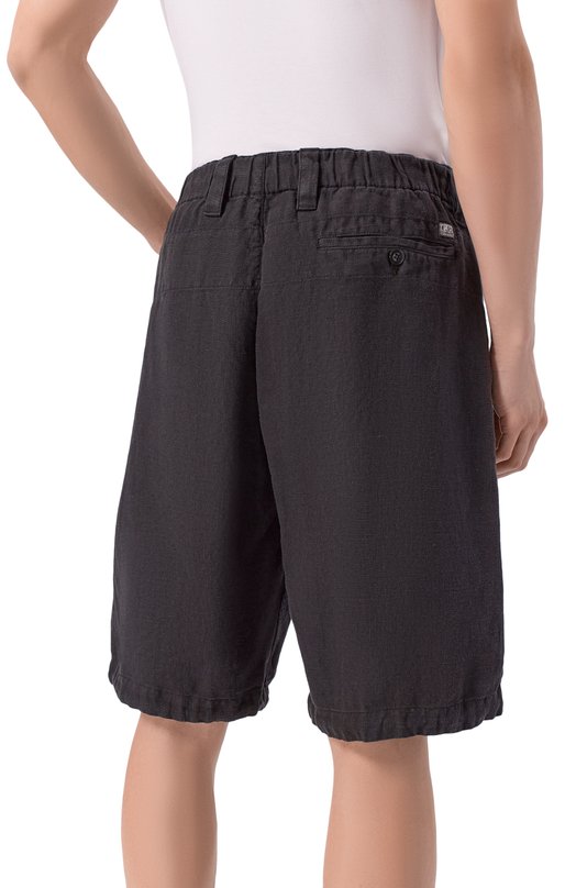 Льняные шорты C.P. Company 20CMBE250A/1103410 Чёрный  20CMBE250A/1103410 Фото 4