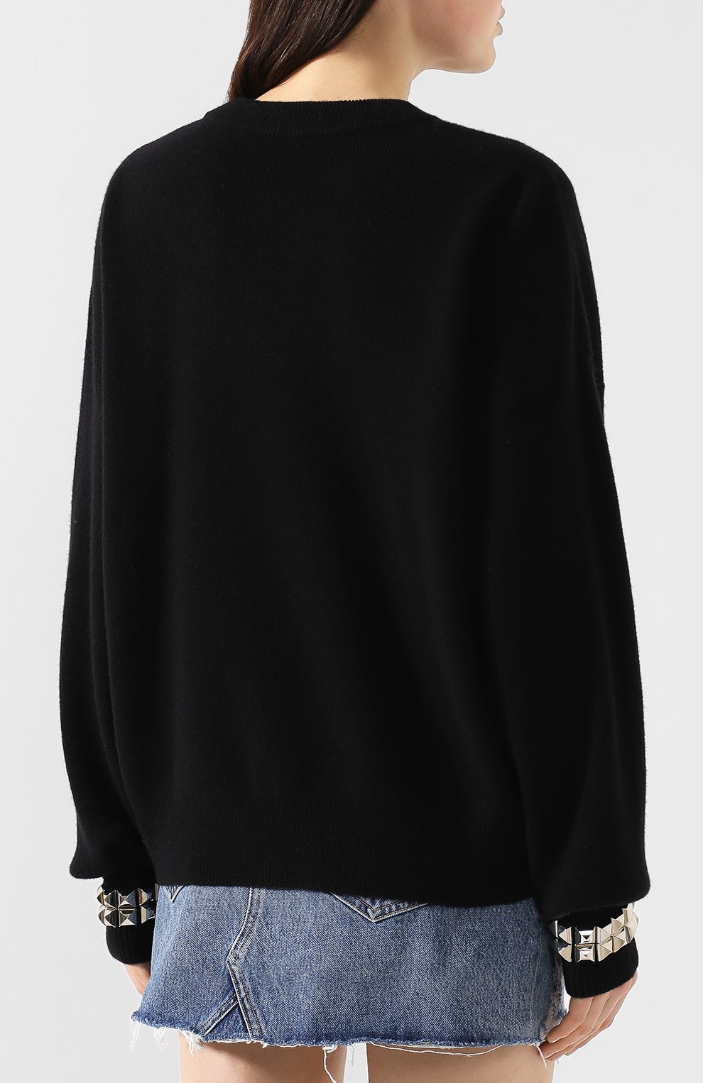Шерстяной пуловер ALEXANDER WANG черного цвета по цене 65800 руб., арт. 1K491081Y3, фото 4 Шерстяной пуловер ALEXANDER WANG, арт. 1K491081Y3, фото 4