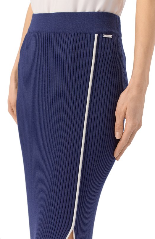 Шерстяная юбка Kiton D61708 Синий  D61708 Фото 5