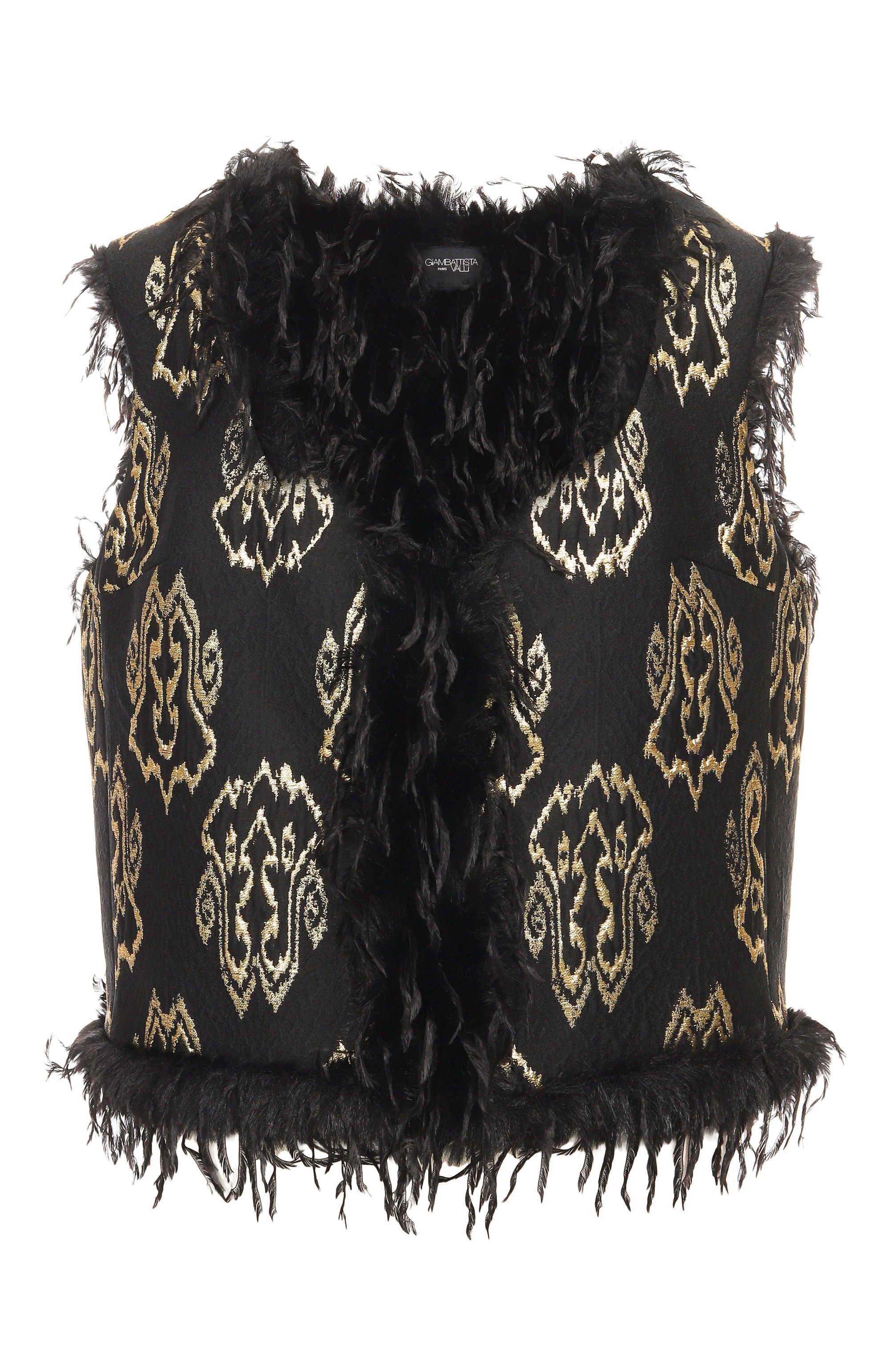 Жилет GIAMBATTISTA VALLI черного цвета по цене 328000 руб., арт. 25FWSVAP6070/87ALE, фото 1 Жилет GIAMBATTISTA VALLI, арт. 25FWSVAP6070/87ALE, фото 1