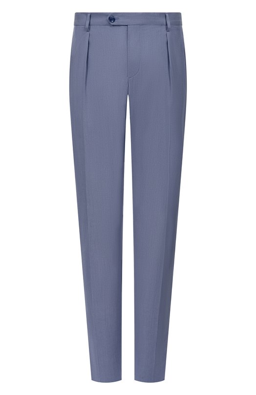 Брюки из хлопка и шелка Stefano Ricci M1T6100111/CTKE1U Голубой M1T6100111/CTKE1U