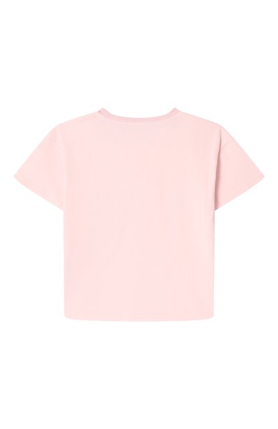 Хлопковая футболка SASHA KIM светло-розового цвета по цене 7120 руб., арт. УТ-00000622, фото 2 Хлопковая футболка SASHA KIM, арт. УТ-00000622, фото 2