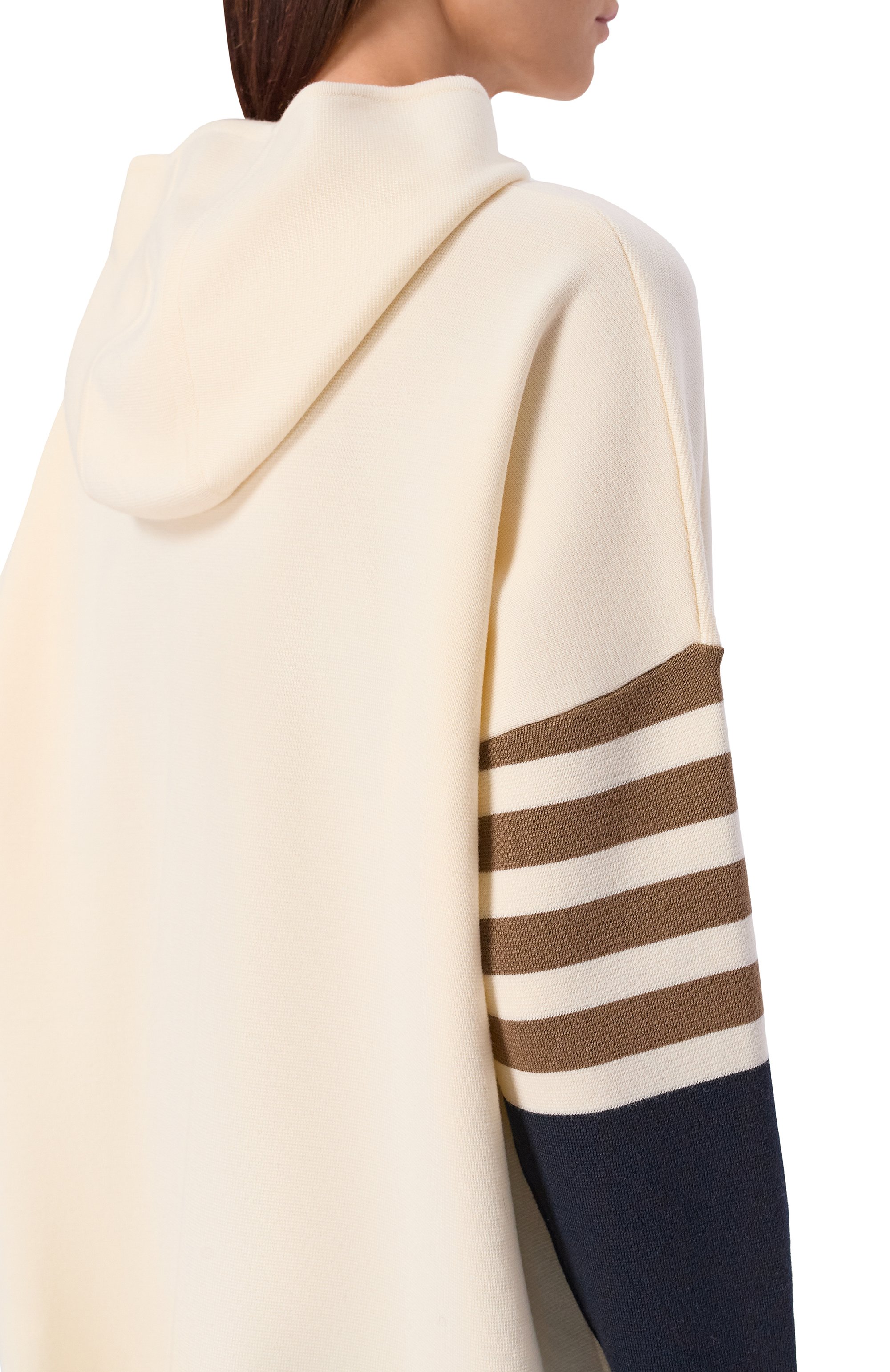 Шерстяное худи MAX MARA кремового цвета по цене 75000 руб., арт. MXMAPPIA, фото 5 Шерстяное худи MAX MARA, арт. MXMAPPIA, фото 5