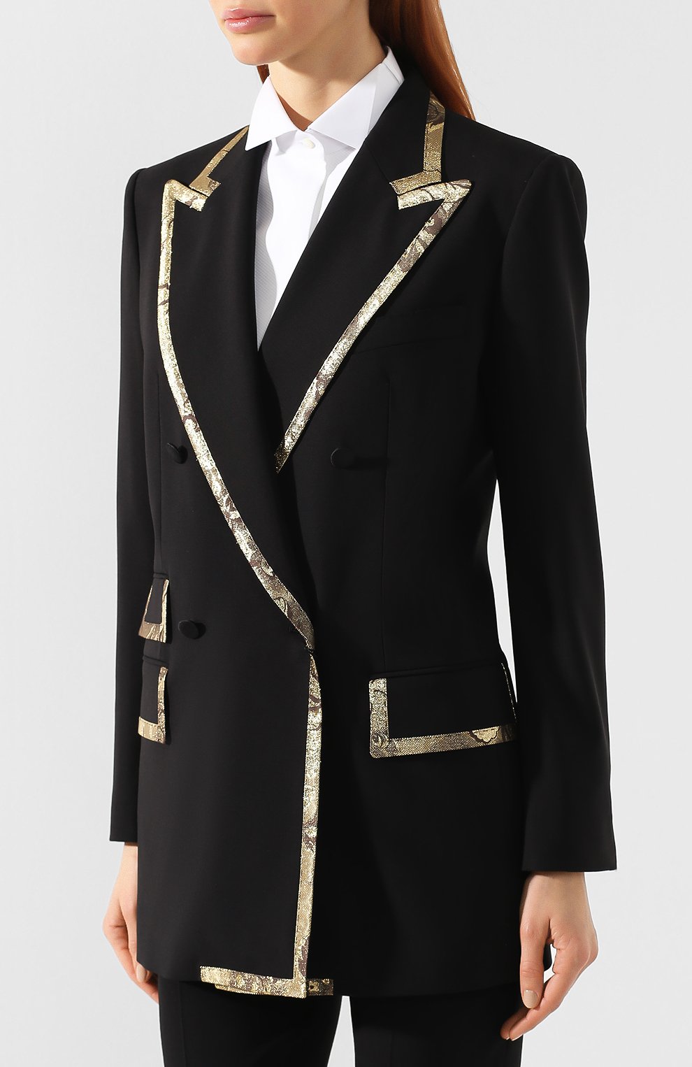 Жакет из смеси шерсти и шелка DOLCE & GABBANA, арт. F292RT/FUBAJ, фото 3