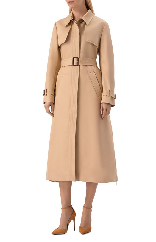 Тренч Elie Saab C0032NR26/P0024 Бежевый  C0032NR26/P0024 Фото 3