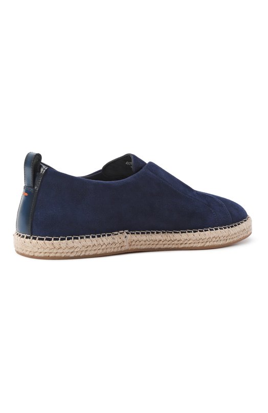 Замшевые эспадрильи Cleanic Santoni MBCG22091PBTTAYX Синий  MBCG22091PBTTAYX Фото 5