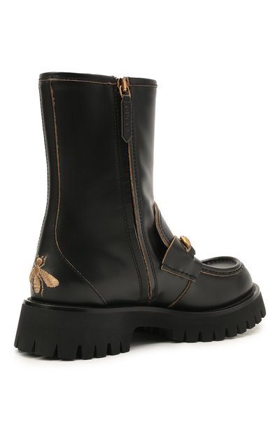 Кожаные ботинки GUCCI, арт. 643900/DS800, фото 4