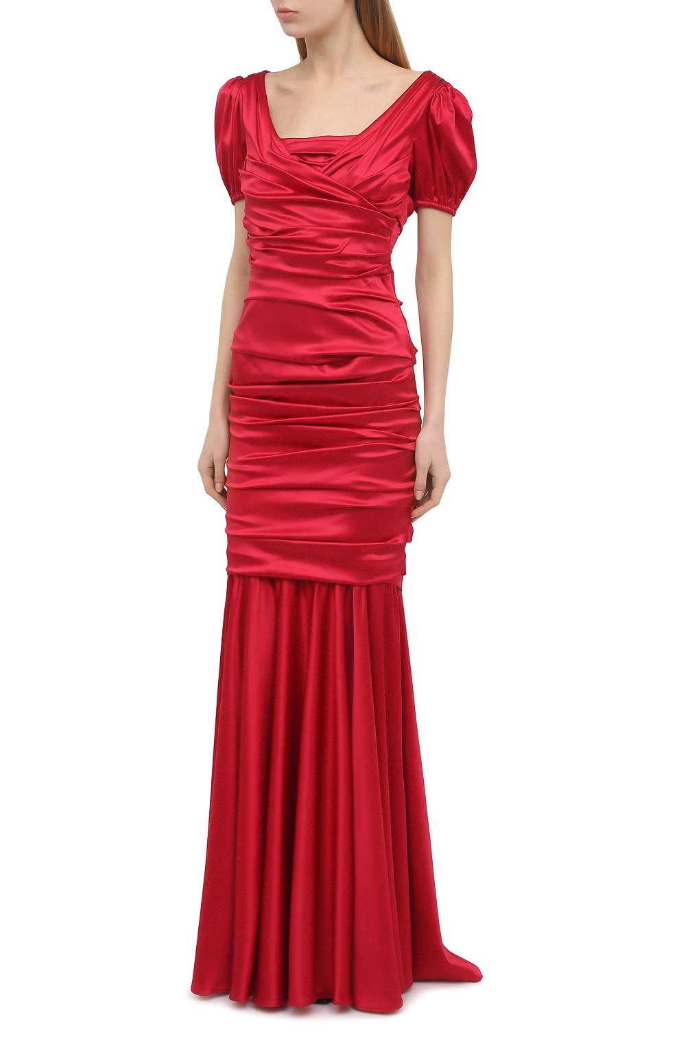 Атласное платье DOLCE & GABBANA, арт. 0102/F62B2T/FURAG, фото 3