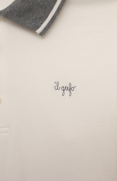 Хлопковое поло IL GUFO, арт. A24P0067MF002/5A-8A, фото 3