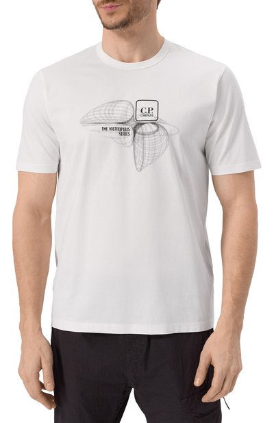 Хлопковая футболка C.P. COMPANY, арт. 18CLTS050A006370W, фото 3