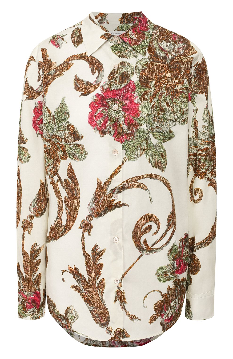 Хлопковая рубашка DRIES VAN NOTEN, арт. 201-10758-9401, фото 1