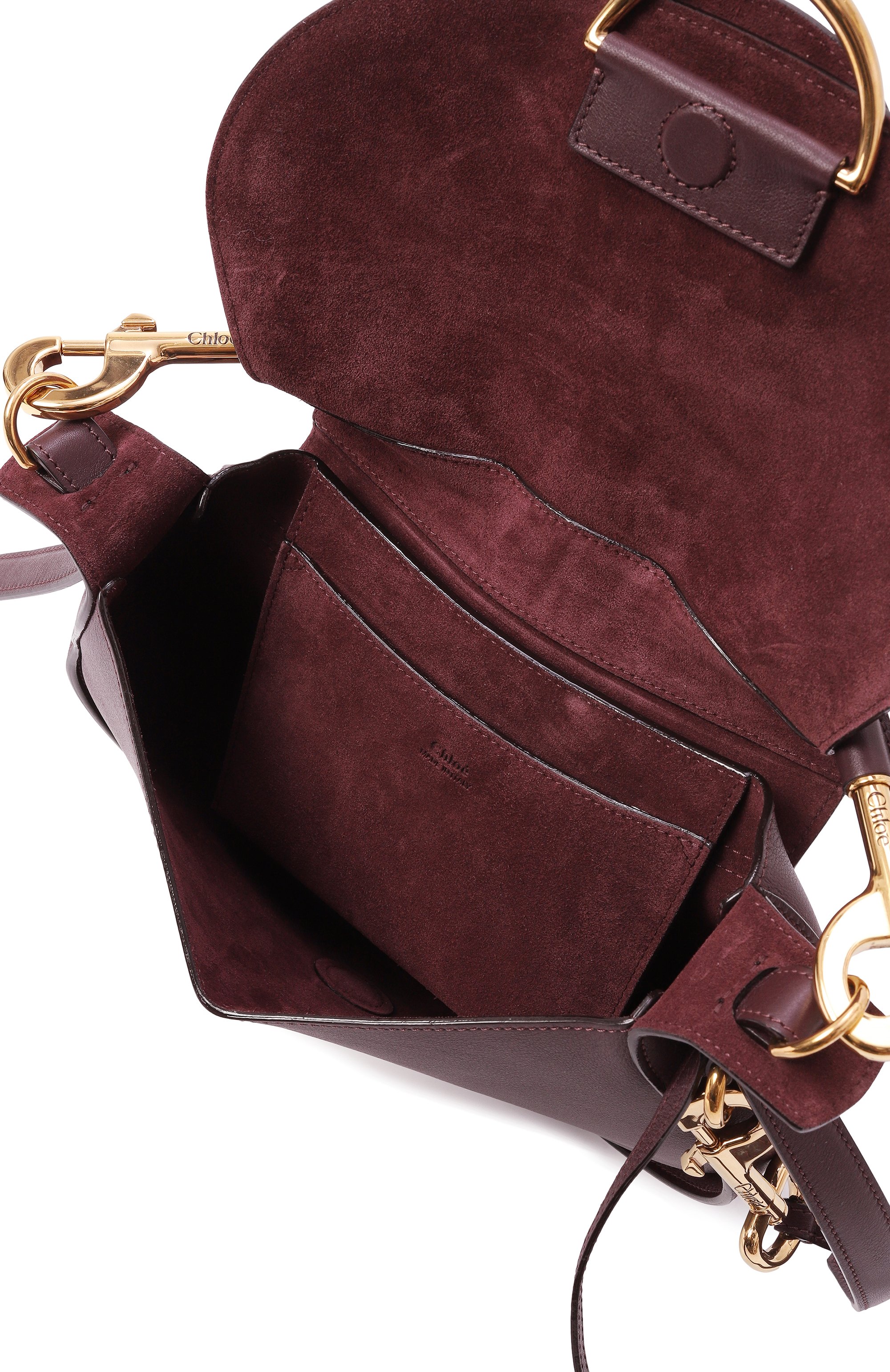 Сумка ride CHLOÉ темно-бордового цвета по цене 331000 руб., арт. CHC25SS581032, фото 5 Сумка ride CHLOÉ, арт. CHC25SS581032, фото 5