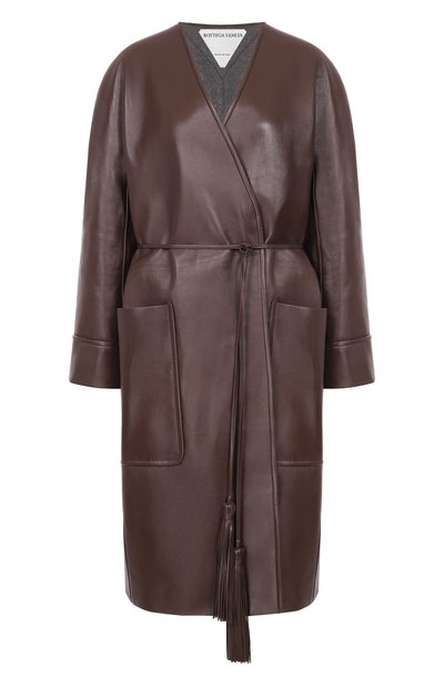 Женское кожаное пальто BOTTEGA VENETA, арт. 835292/V5BX0