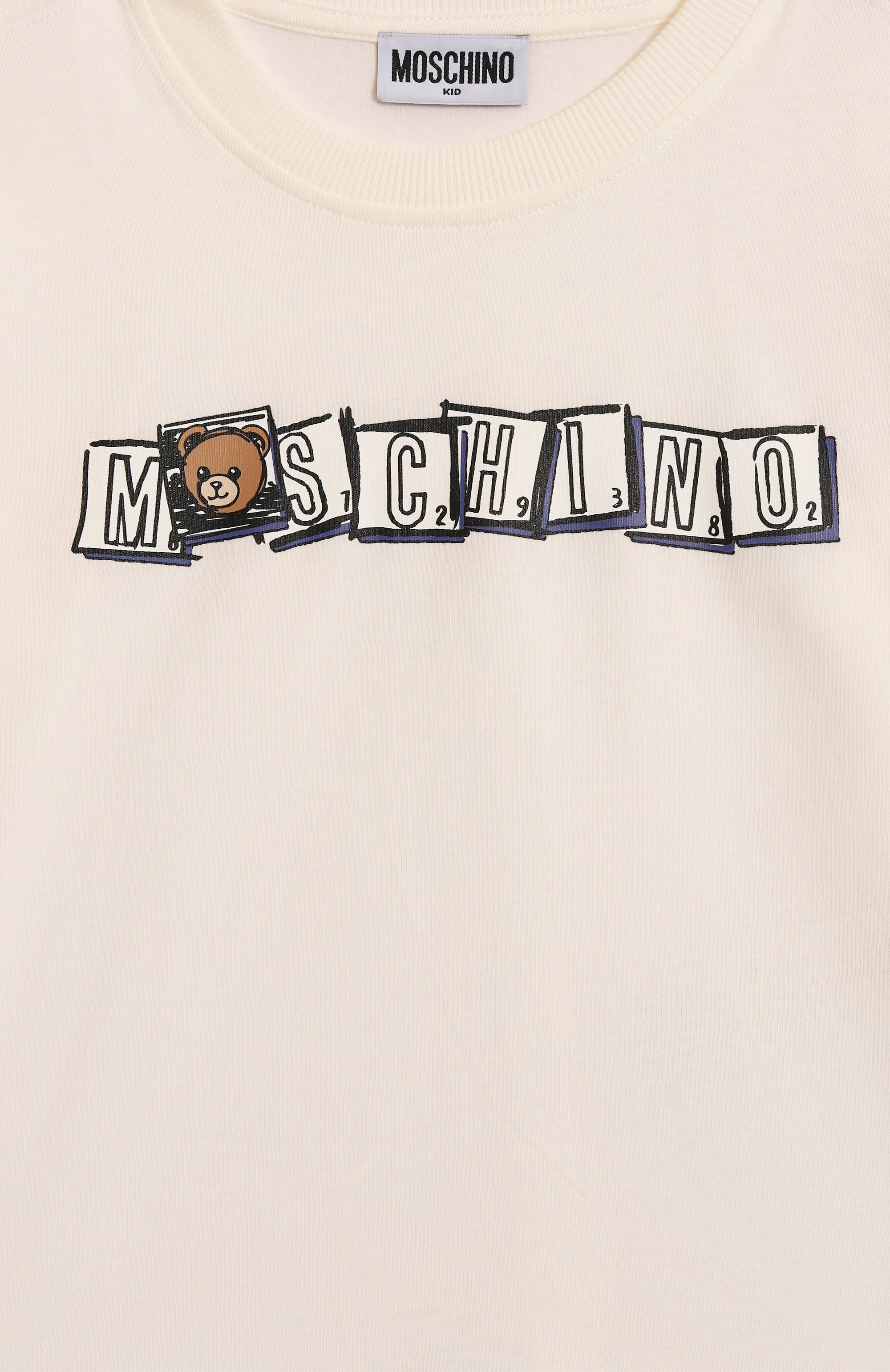 Хлопковая футболка MOSCHINO, арт. HUM05F/LAA20/4-8, фото 3