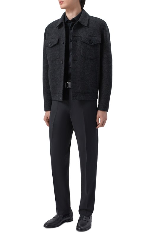 Хлопковая сорочка HUGO 50555295 Чёрный  50555295 Фото 2