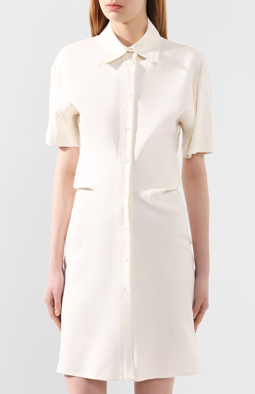 Платье из смеси льна и вискозы OFF-WHITE, арт. 0WDB236S20FAB0020100, фото 3