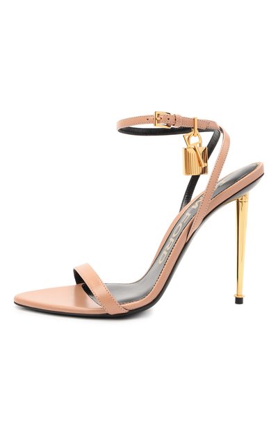 Кожаные босоножки padlock TOM FORD, арт. W2272T-LKD002, фото 3