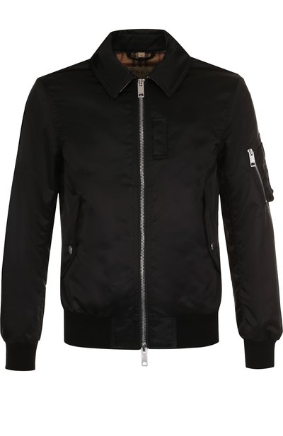 Утепленный бомбер на молнии с отложным воротником BURBERRY, арт. 4058192, фото 1