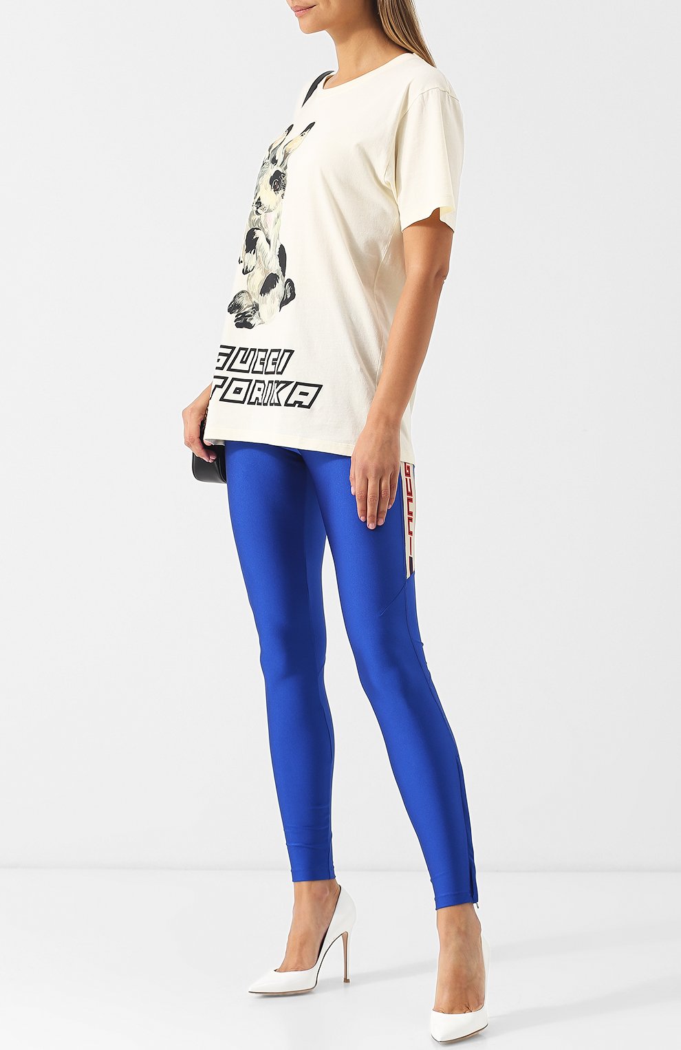 Однотонные легинсы с логотипом бренда GUCCI, арт. 531502/X9Y08, фото 2