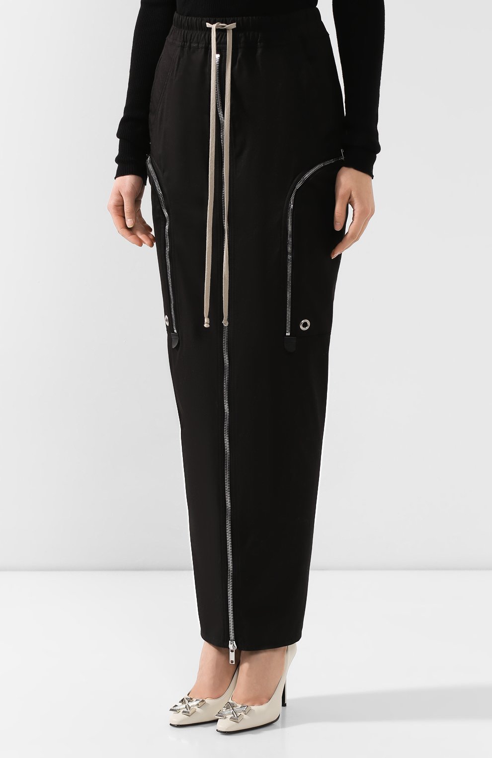 Хлопковая юбка RICK OWENS, арт. RP20S1335/TE, фото 3