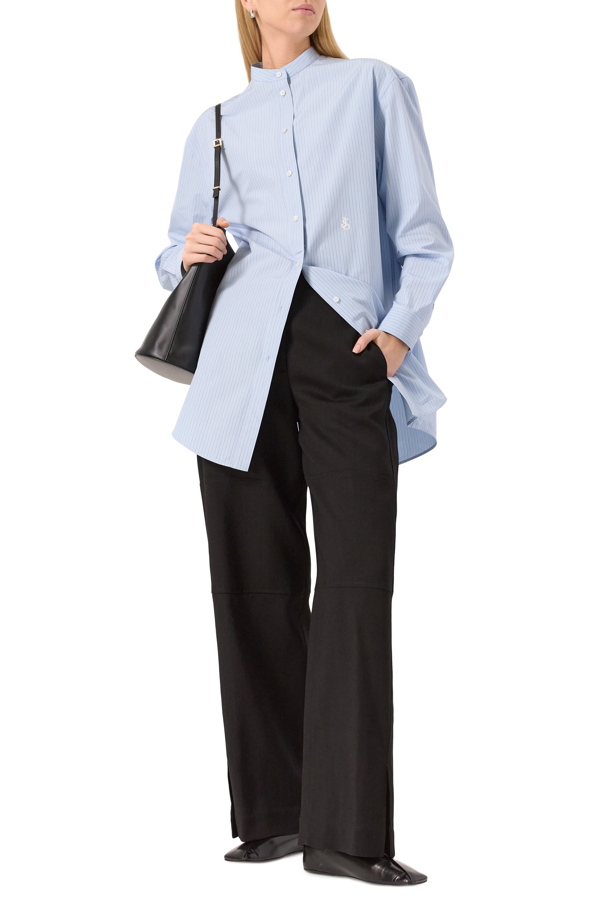 Хлопковая рубашка JIL SANDER, арт. J05DL0103/J45176, фото 2