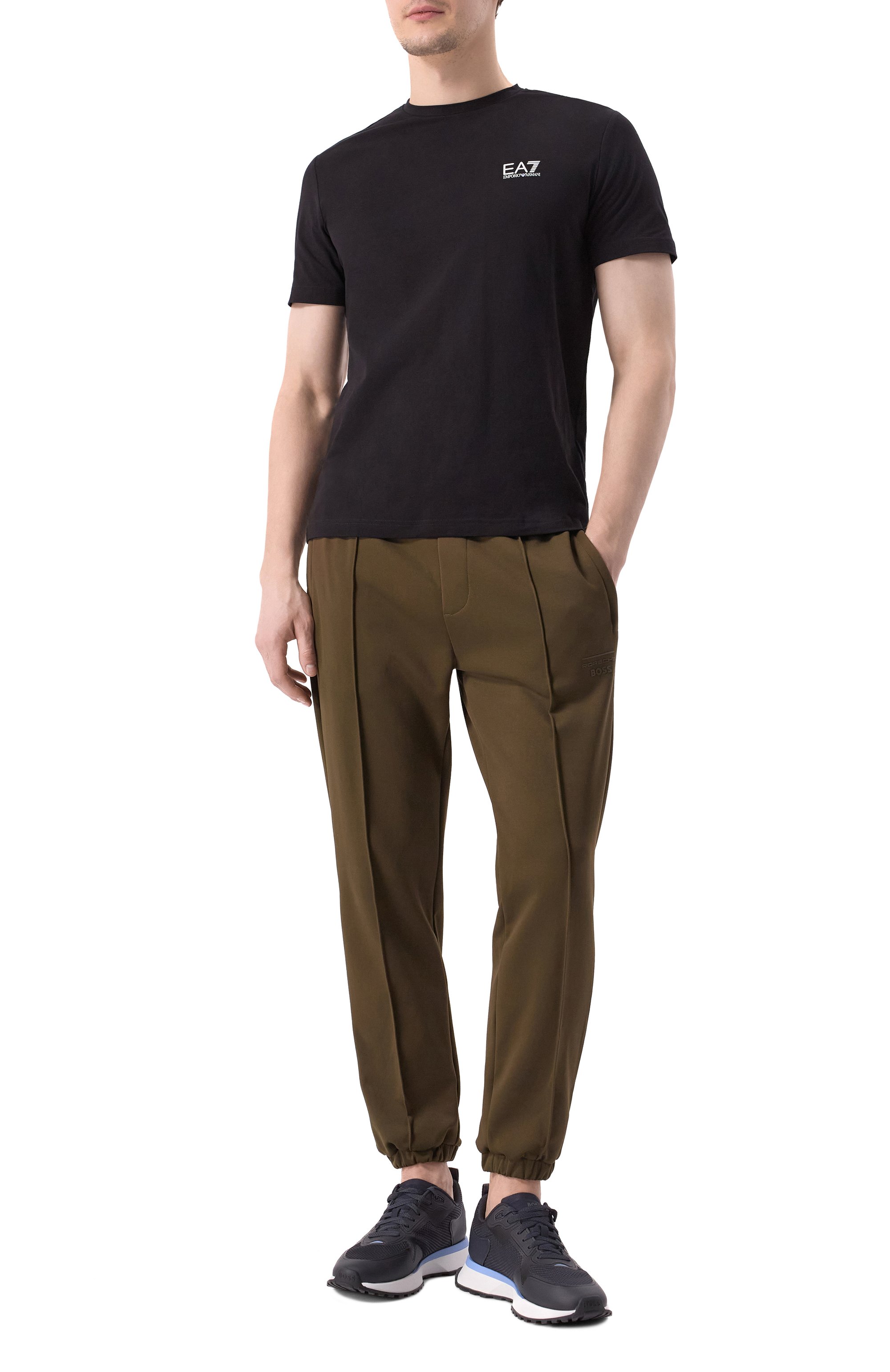 Хлопковая футболка EA7, арт. 8NPT26/PJVQZ, фото 2