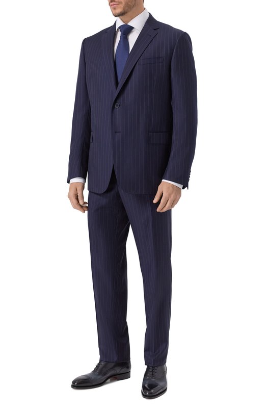 Шерстяной костюм Zegna 28QCGN/822759A8 Синий 28QCGN/822759A8