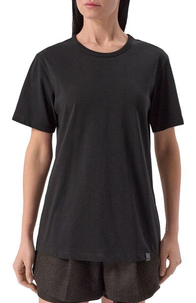 Хлопковая футболка JUUN.J черного цвета по цене 21750 руб., арт. JW5242W015, фото 3 Хлопковая футболка JUUN.J, арт. JW5242W015, фото 3