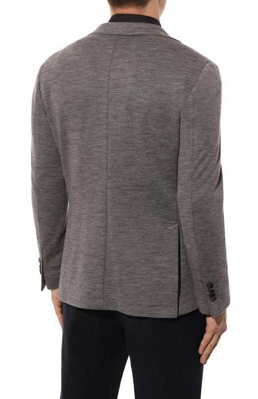 Пиджак из шерсти и хлопка Sartoria Latorre JD74/JG072 Серый  JD74/JG072 Фото 6