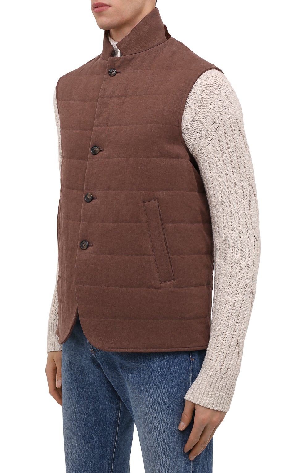 Льняной жилет LORO PIANA, арт. FAM3387, фото 3
