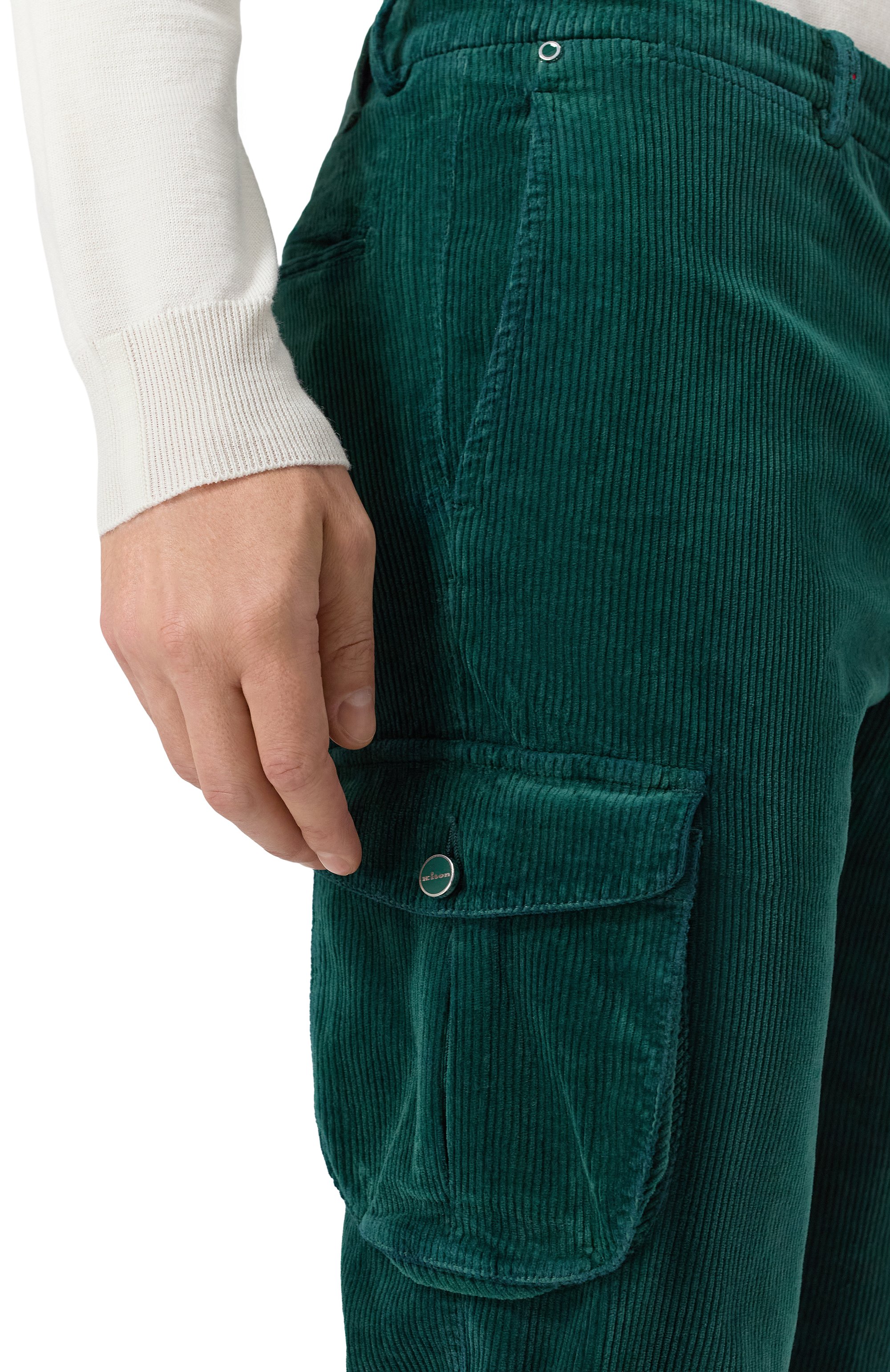 Вельветовые брюки-карго KITON, арт. UFPPCAK0105H01, фото 5