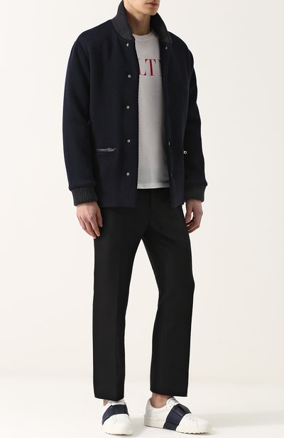 Кожаные кеды open без шнуровки VALENTINO, арт. PY2S0938/BVC, фото 2