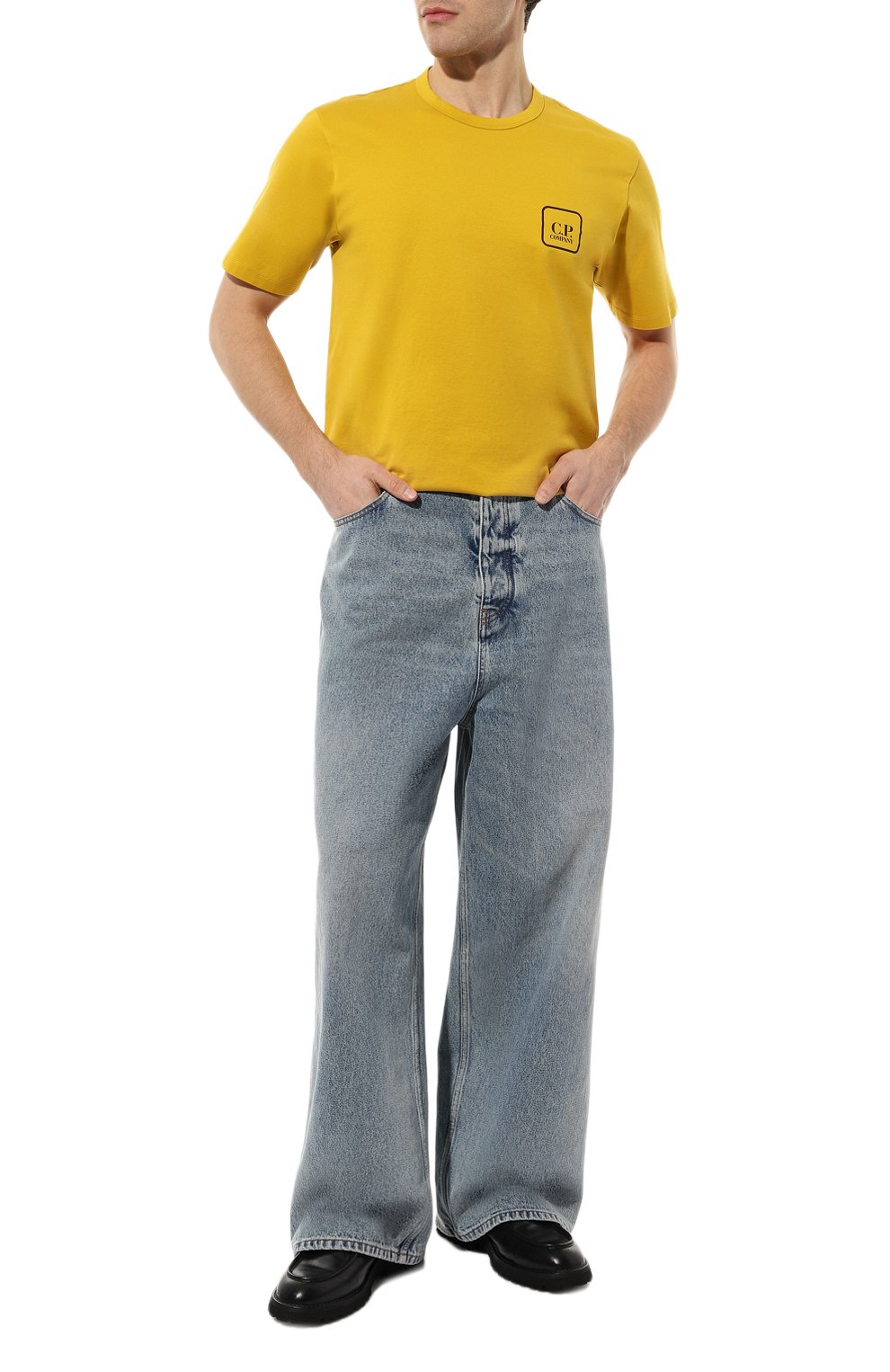 Хлопковая футболка C.P. COMPANY, арт. 16CLTS046A006370W, фото 2