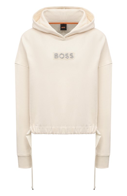 Хлопковое худи BOSS Orange 50528690 Кремовый 50528690