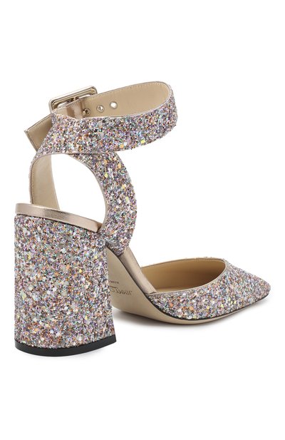 Комбинированные туфли jinn 85 JIMMY CHOO, арт. JINN 85/LND, фото 4