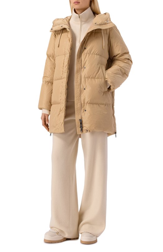 Пуховик Weekend Max Mara NEWBEMB0 Бежевый  NEWBEMB0 Фото 2