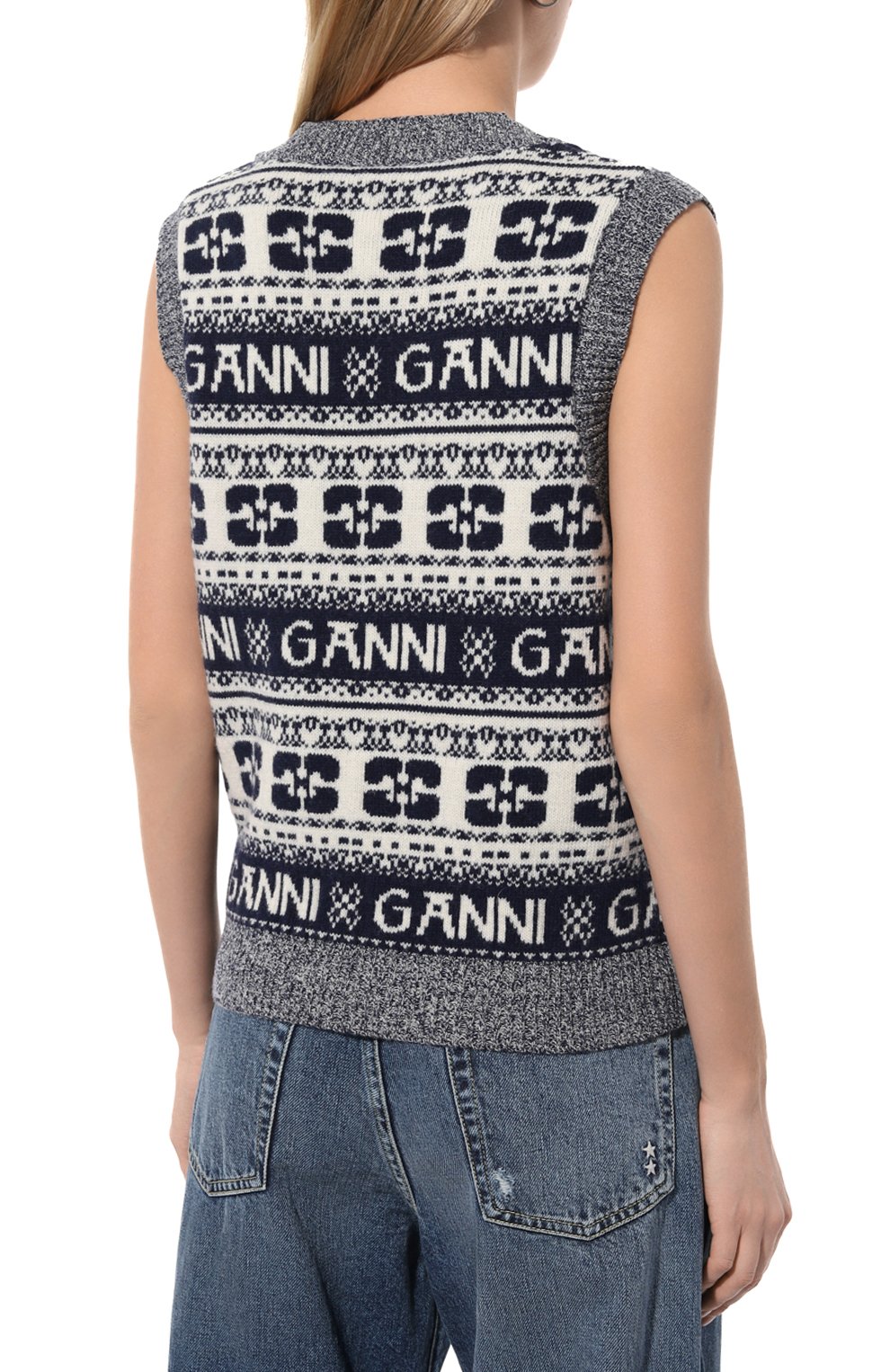 Шерстяной жилет GANNI, арт. K2092, фото 4