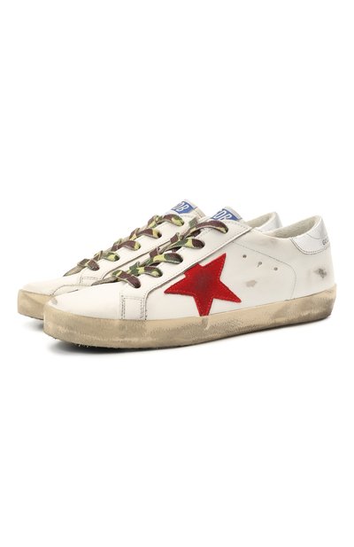 Кожаные кеды superstar GOLDEN GOOSE DELUXE BRAND, арт. GTF00101.F001157, фото 1