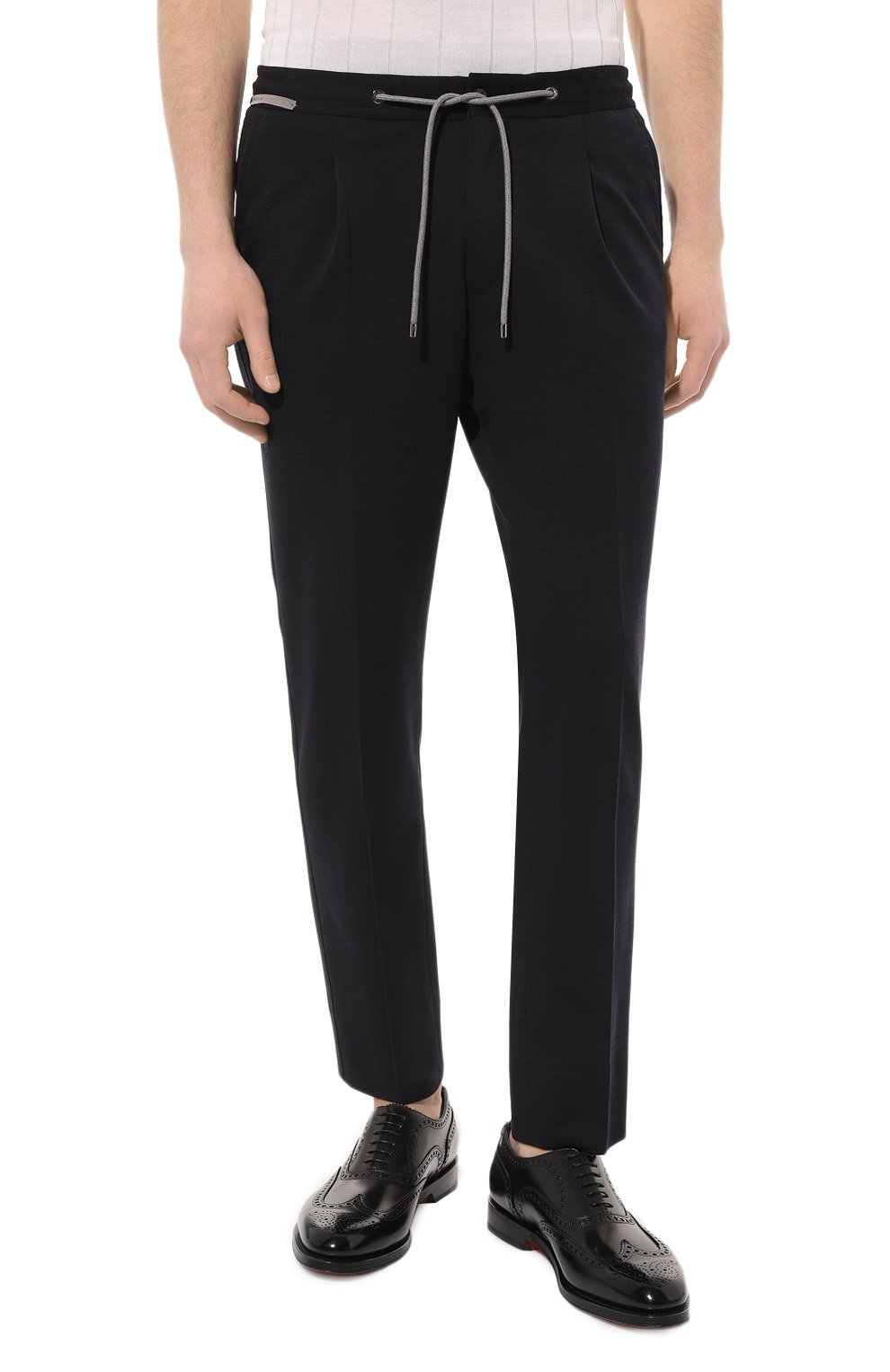 Брюки из шерсти и хлопка CORNELIANI, арт. 934L19-9318800, фото 3