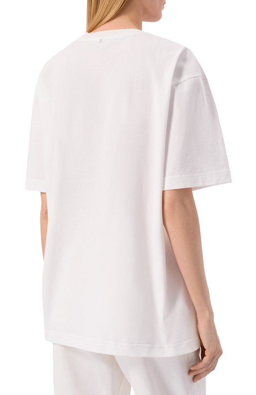 Хлопковая футболка Lorena Antoniazzi P2661TS08A/4577 Белый  P2661TS08A/4577 Фото 4