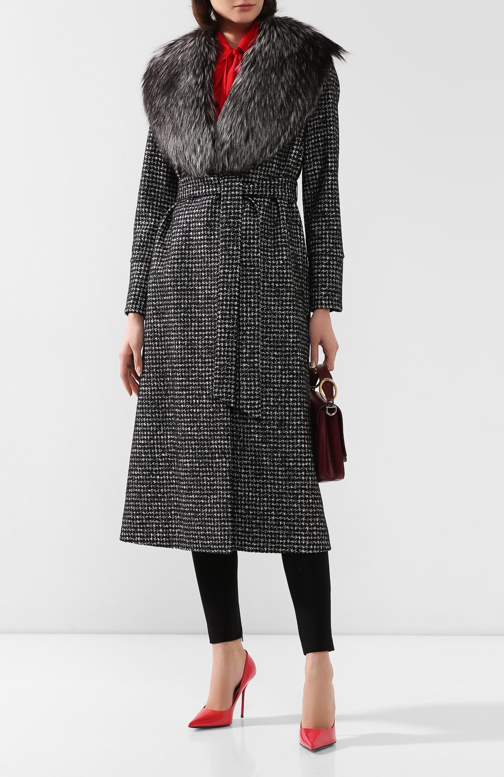 Пальто с меховым воротником DOLCE & GABBANA, арт. F0X16T/FMMEZ, фото 2