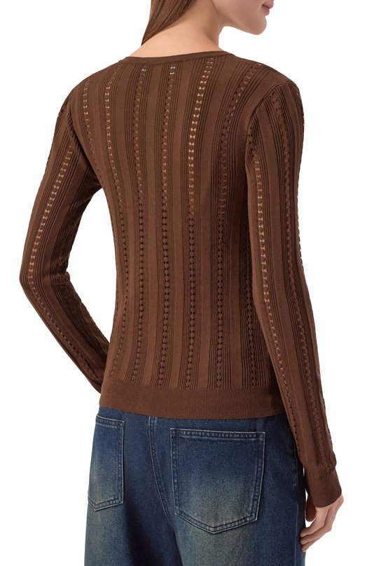 Кардиган из вискозы Blumarine 2M690A Коричневый  2M690A Фото 4