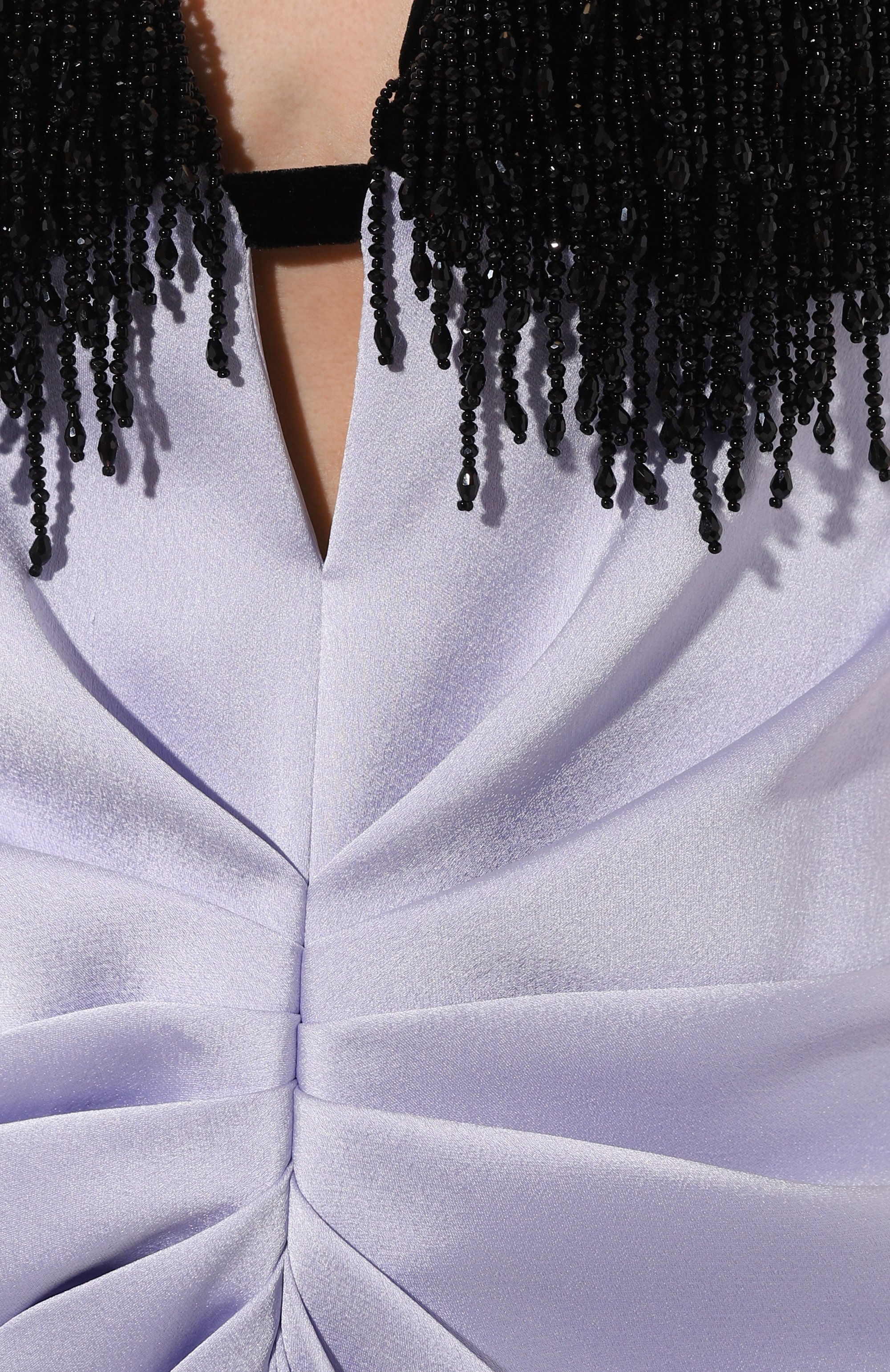 Платье миди из бархата и сатин RASARIO, арт. RS24F010DD024, фото 5