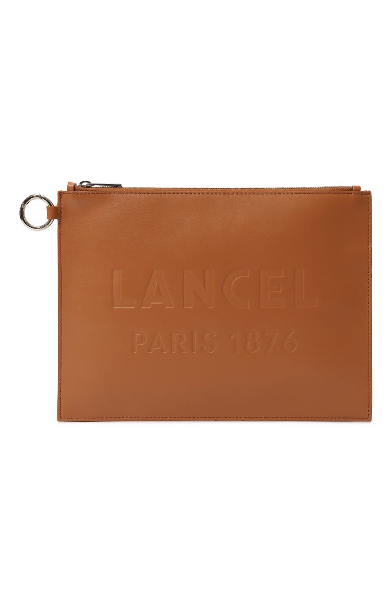 Женские кожаная папка для документов LANCEL светло-коричневого цвета, арт. A12345 | Фото 1 (Материал: Натуральная кожа; Нос: Не проставлено)