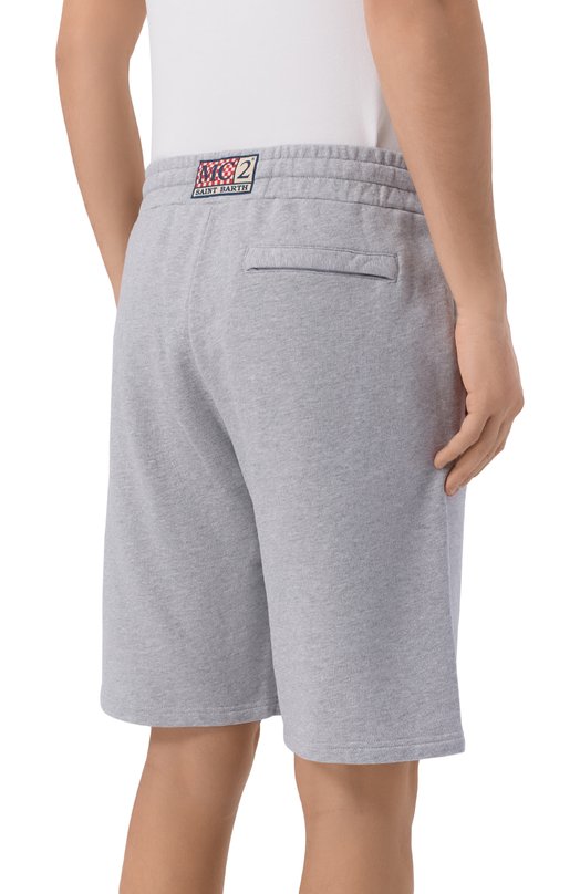 Хлопковые шорты MC2 Saint Barth RANL002-01839L/RANDLE Серый  RANL002-01839L/RANDLE Фото 4