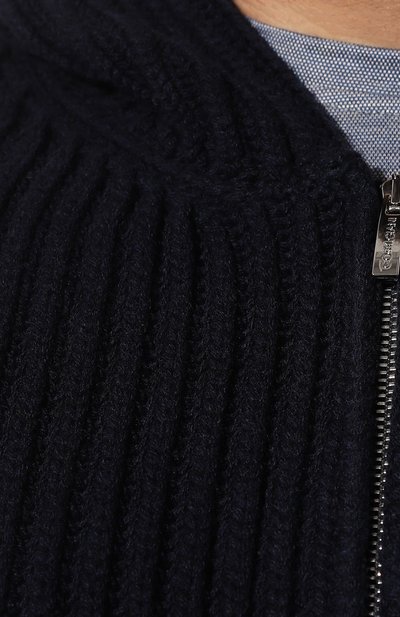 Кардиган из шерсти и кашемира CORTIGIANI темно-синего цвета по цене 84050 руб., арт. 619357, фото 5 Кардиган из шерсти и кашемира CORTIGIANI, арт. 619357, фото 5